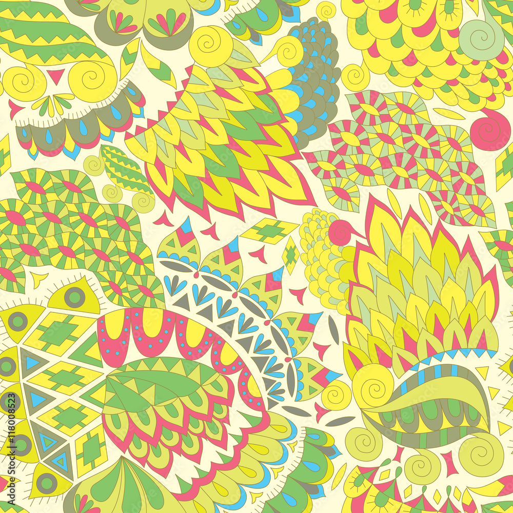 Obraz premium Vector Decorative Background for Fabric.