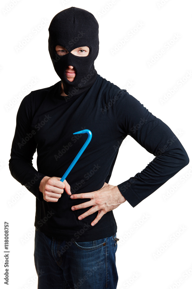 Mann als Dieb oder Einbrecher Mann als Dieb oder Einbrecher