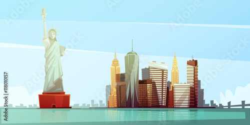 New York Skyline Design Concept