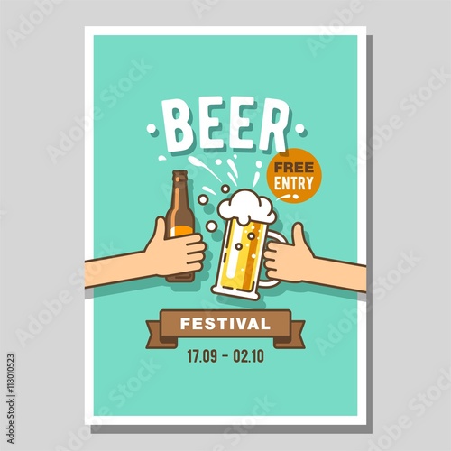 Poster of beer festival.