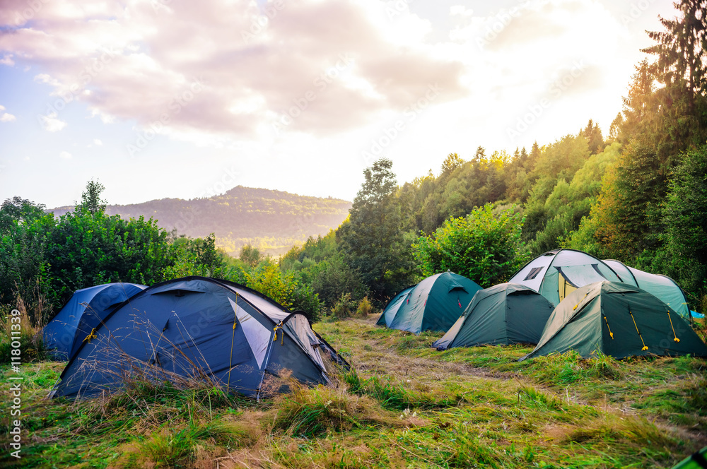 tourist tent camp