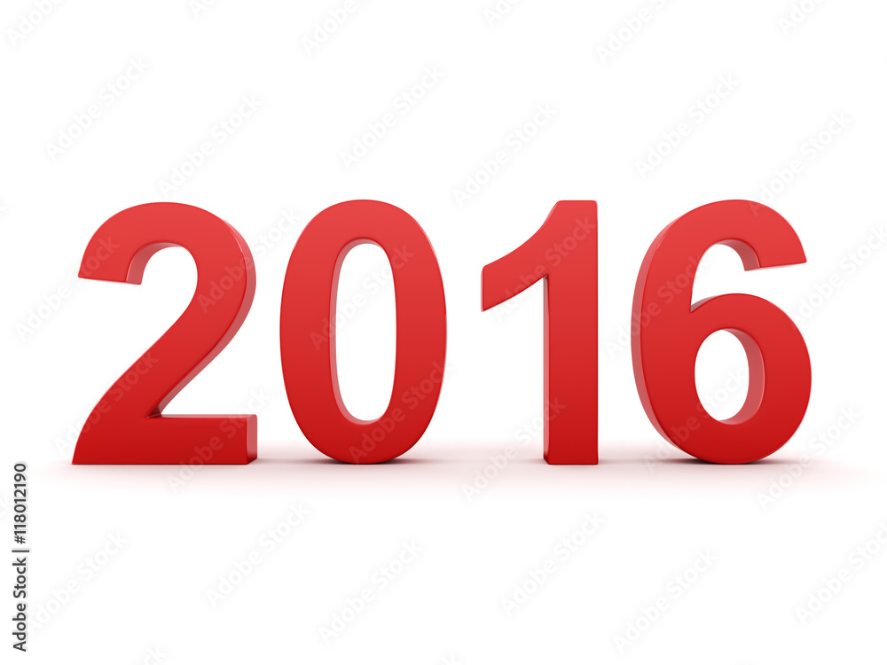 2016 New Year digits 2016 New Year digits