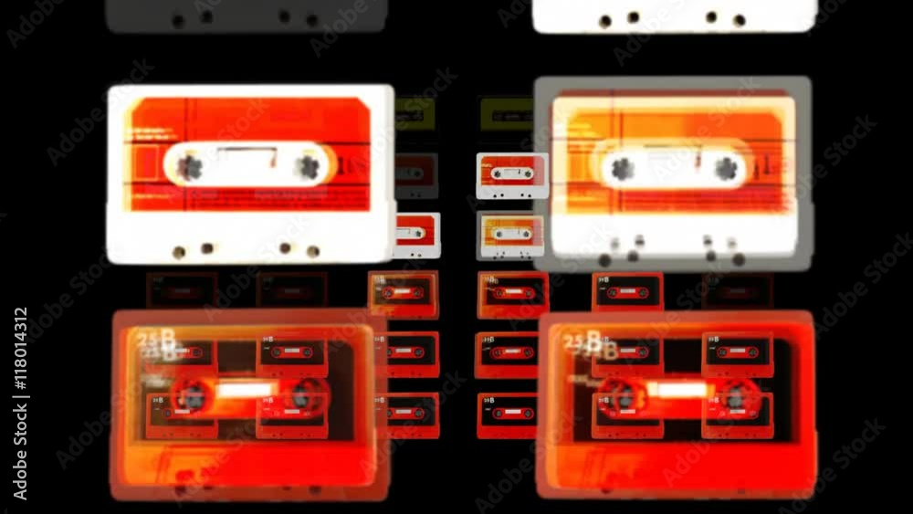 graphic equaliser made form cassette tapes graphic equaliser made form cassette tapes
