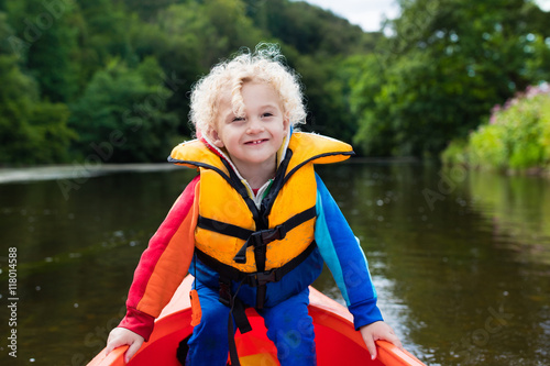 Little boy in kayak © famveldman