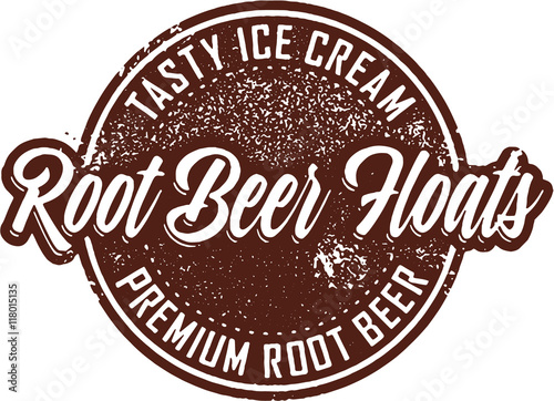 Vintage Root Beer Floats Dessert Sign