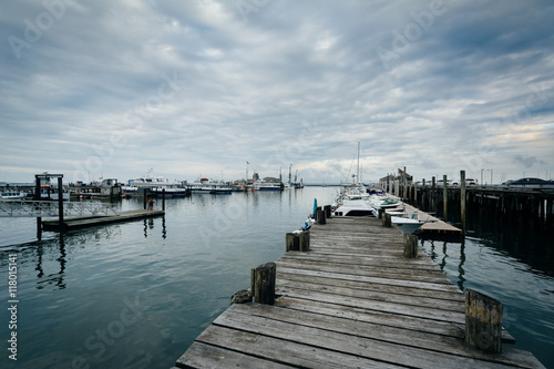 Small pier in Provincetown, Cape Cod, Massachusetts. © jonbilous