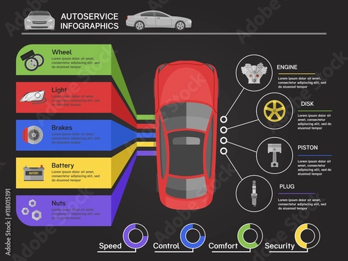 Auto Service Infographics