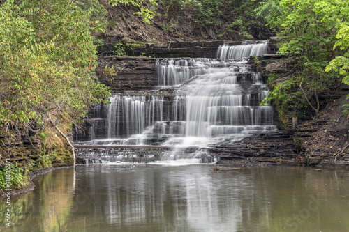 Old Mill Falls on Hector Creek - Watkins Glen  New York