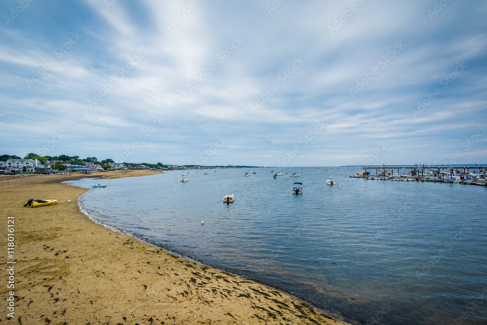 View of beach in Provincetown, Cape Cod, Massachusetts.