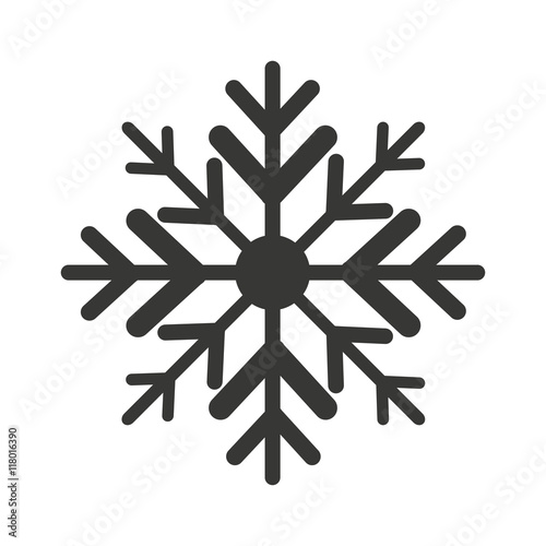 snowflake winter isolated icon