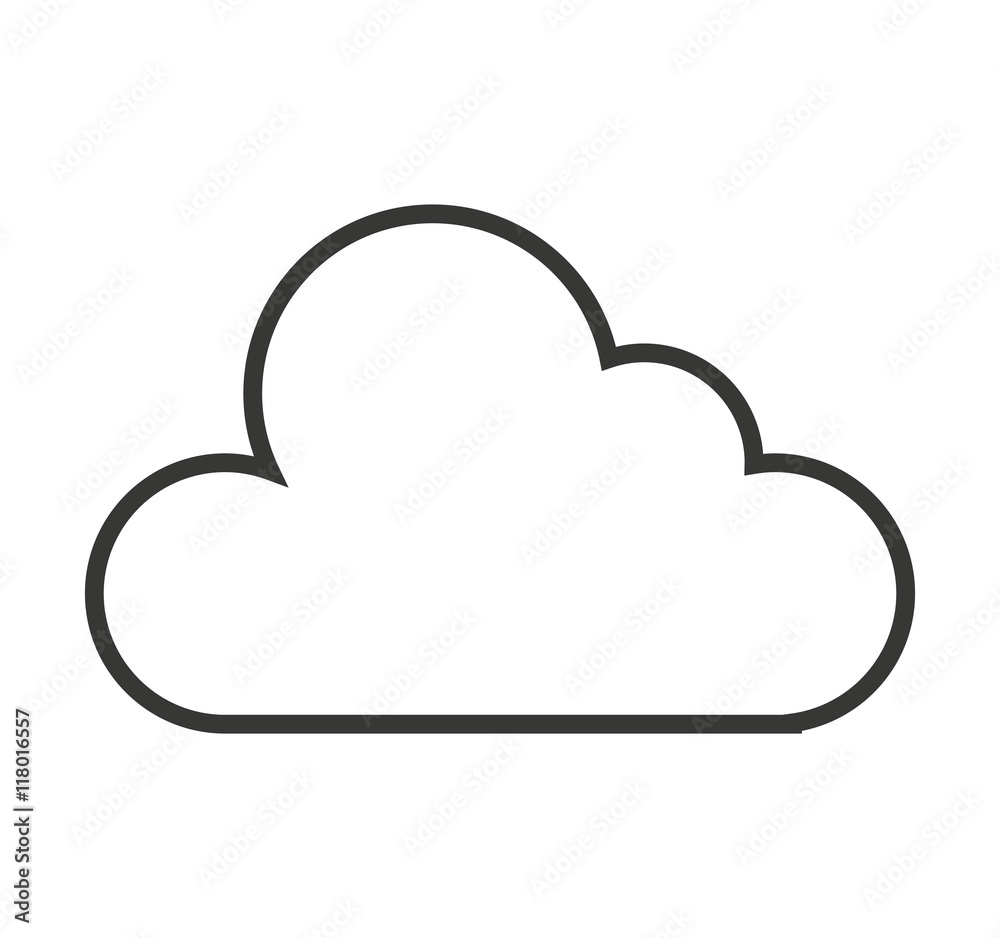 cloud weather symbol isolated icon cloud weather symbol isolated icon