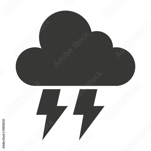 cloud weather symbol isolated icon