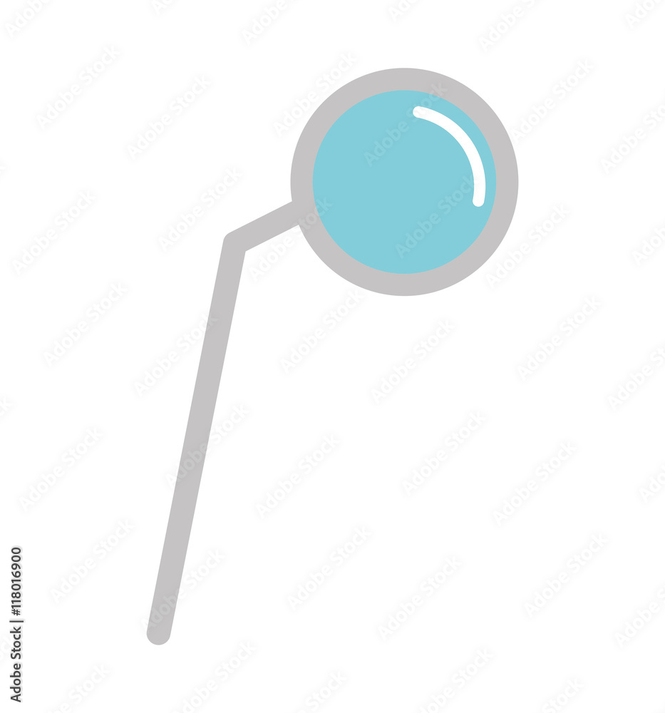 dentist mirror isolated icon dentist mirror isolated icon