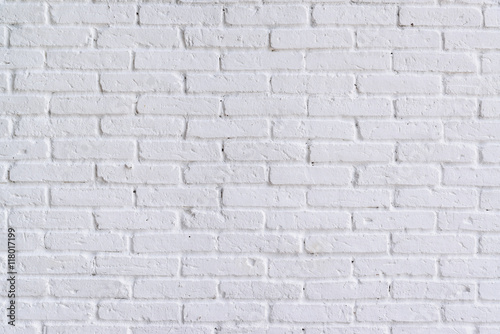 White brick wall, perfect as a background, Loft styled white bri