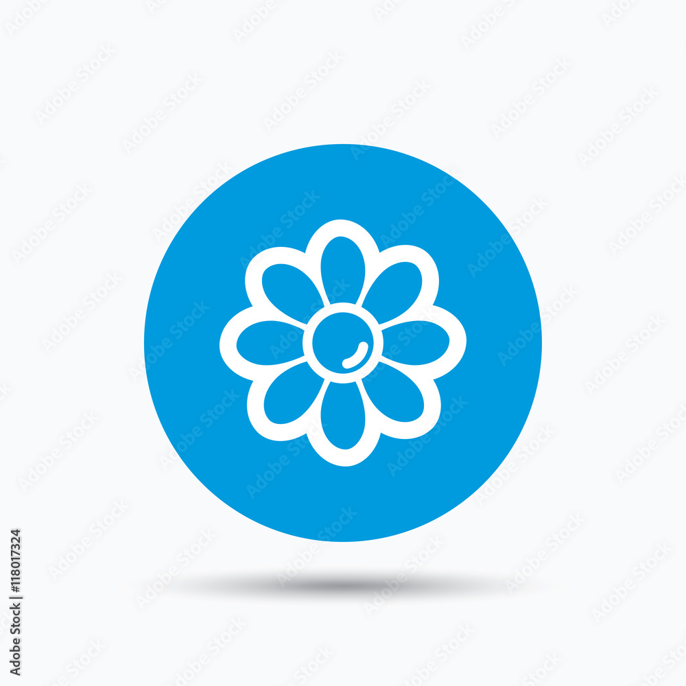 Flower icon. Florist plant with petals sign. Flower icon. Florist plant with petals sign.