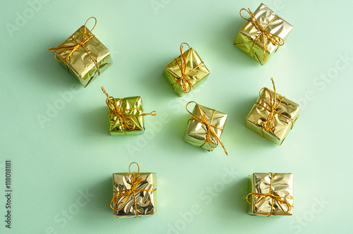 Small little gifts wrap in Shiny paper