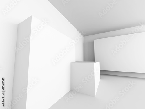 Abstract Architecture Modern Empty Room Interior Background