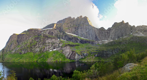 Landscape of Lofoten Island...