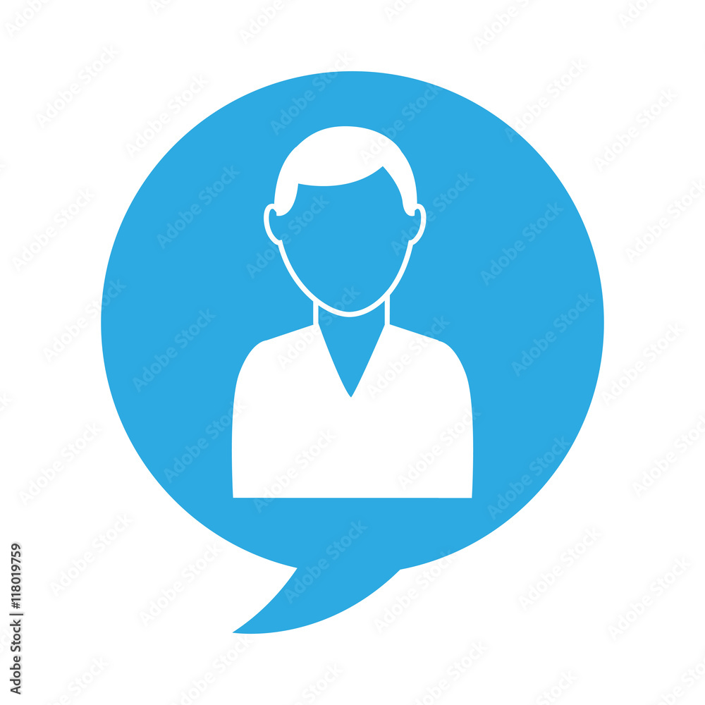 avatar person in speech bubble