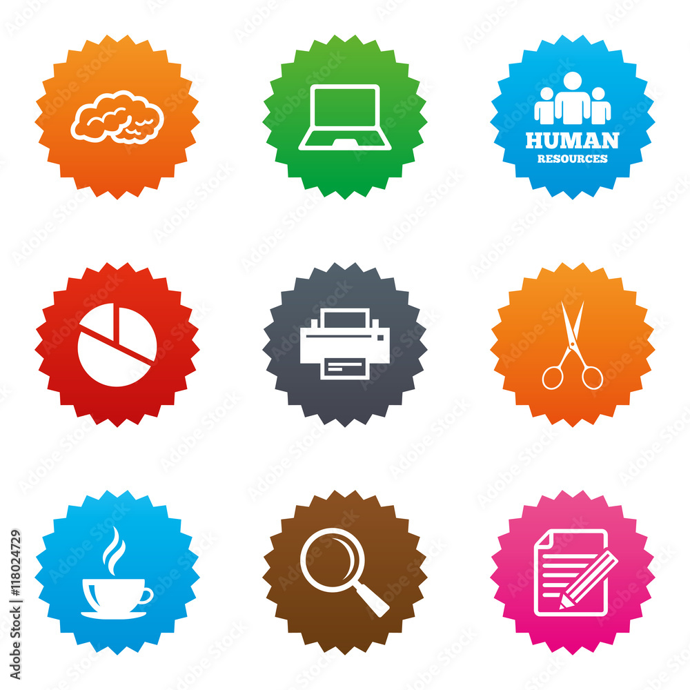 Office, documents and business icons. Office, documents and business icons.