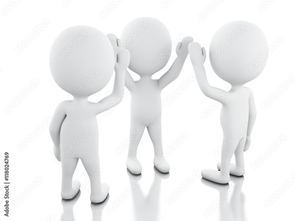 3d White business people. teamwork concept. 3d White business people. teamwork concept.