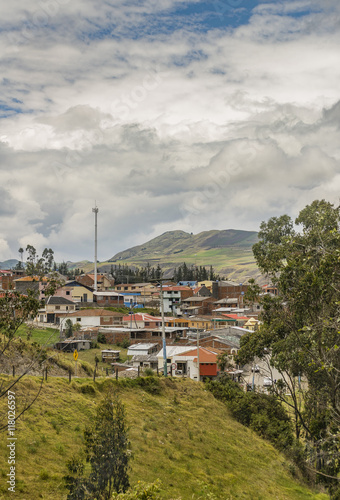 Andean Town Landscape Scene Azuay Ecuador © danflcreativo