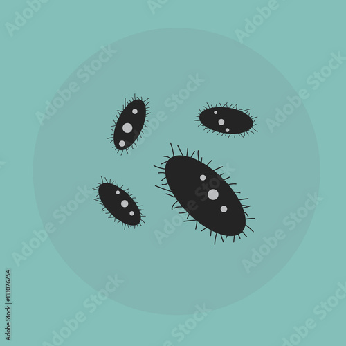 superbugs various bacteria and microbes cartoon vector illustration