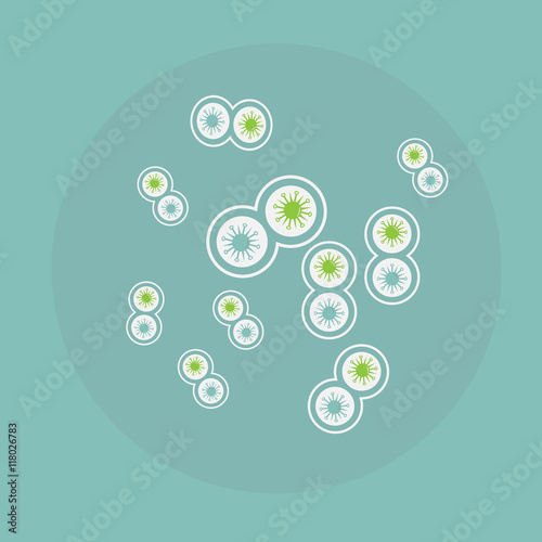 superbugs various bacteria and microbes cartoon vector illustration