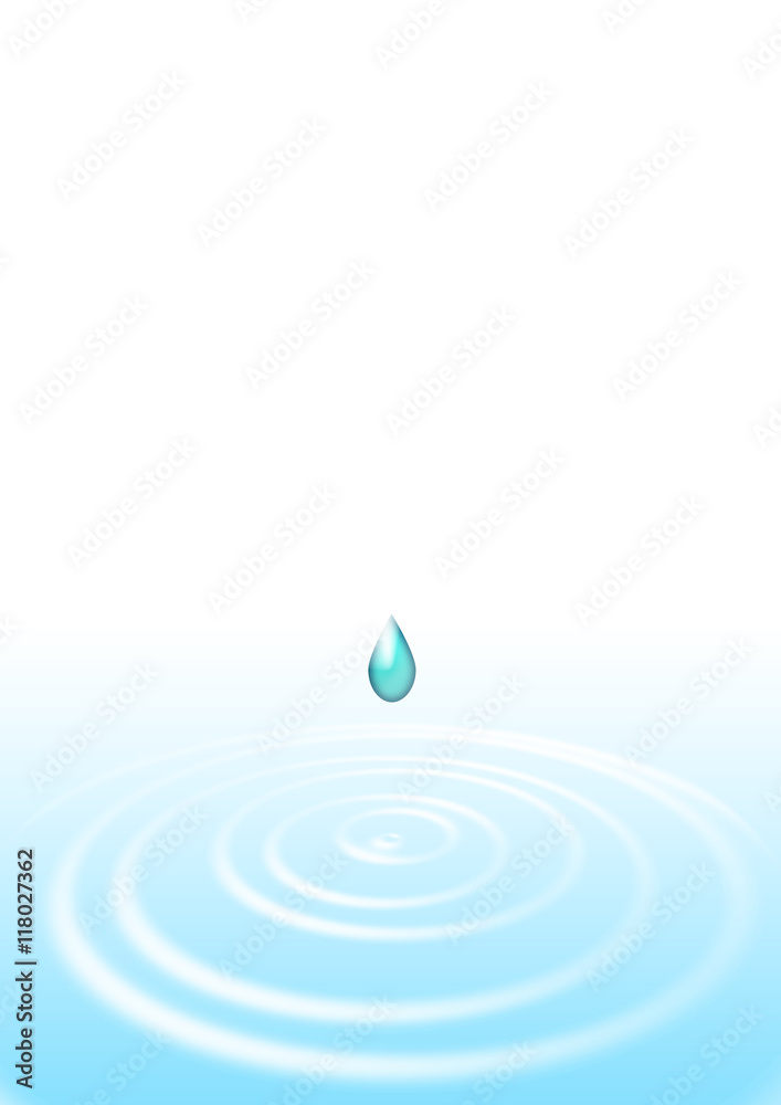 クリーンイメージ　滴と波紋