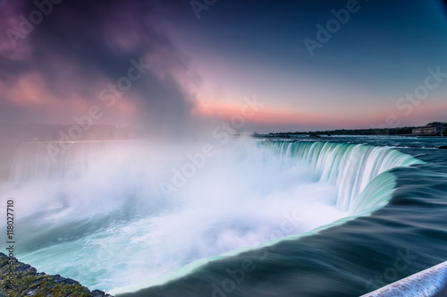 Niagara Waterfalls Canada North America during sunrise