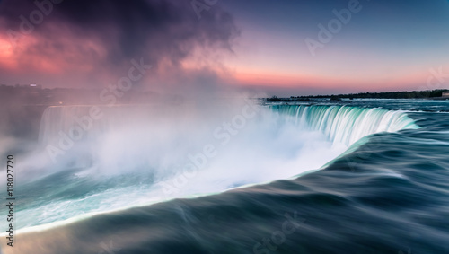 Niagara Waterfalls Canada North America during sunrise