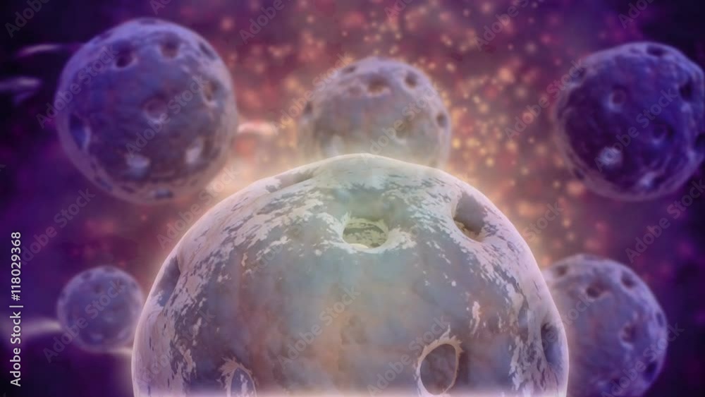 Conceptual visualization of cell nucleus. The cell nucleus acts like the brain of the cell. It helps control eating, movement, and reproduction. Conceptual visualization of cell nucleus. The cell nucleus acts like the brain of the cell. It helps control eating, movement, and reproduction.