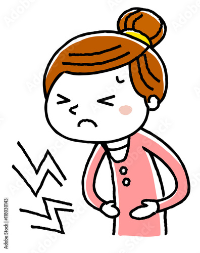 若い女性：腹痛
