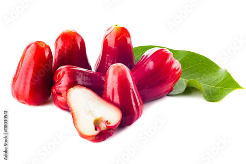 Rose apples or chomphu isolated on white background