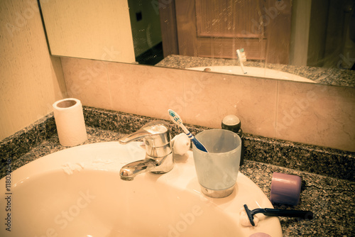Obraz na płótnie Single bathroom