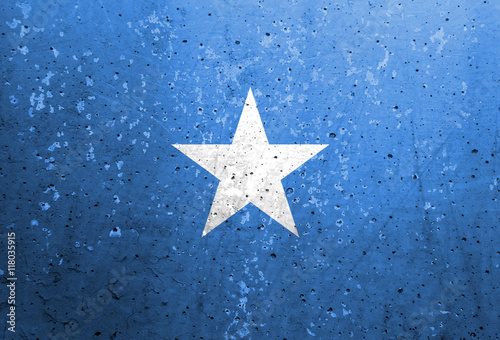 Somalian Grunge Flag photo
