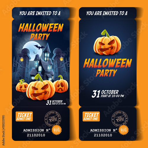 ticket party for halloween