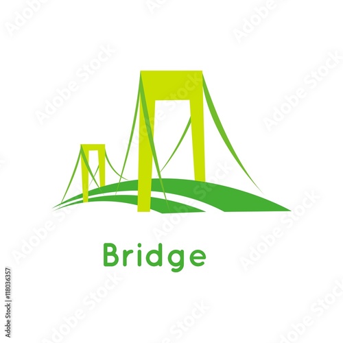 Bridge vector logo icon photo