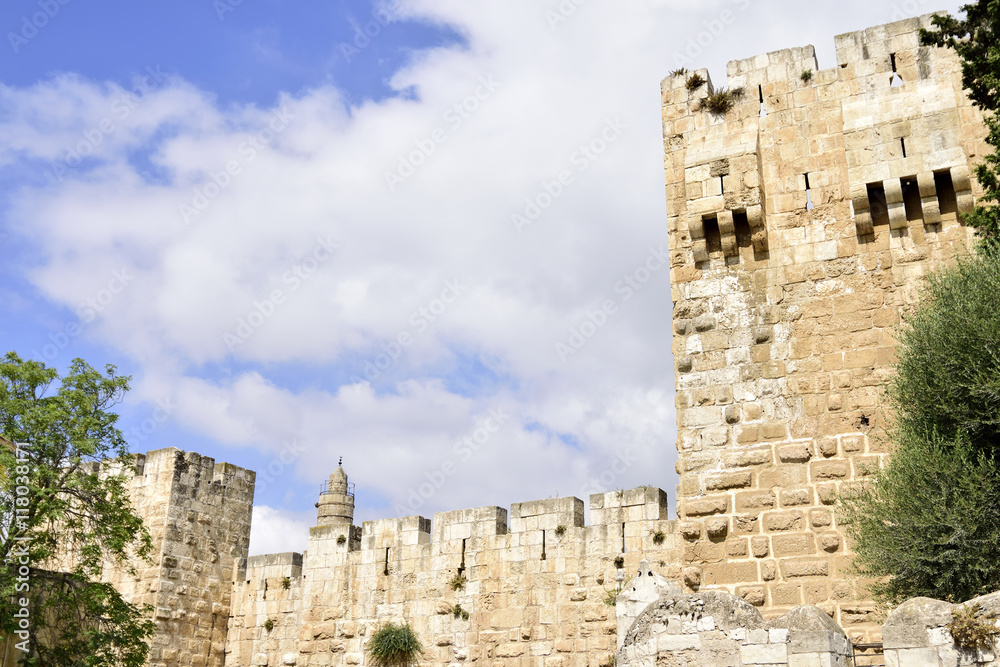 Tower of David in old Jerusalem.