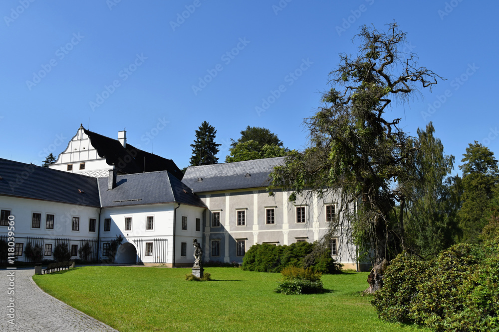 Castle park in Great Losiny Czech Republic