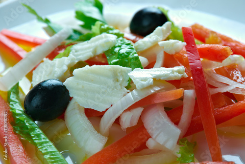 Kazakh salad of radish photo