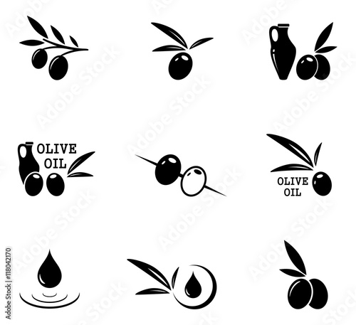 olive icons set