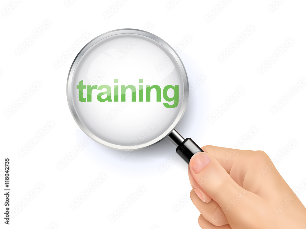 magnify glass of training magnify glass of training