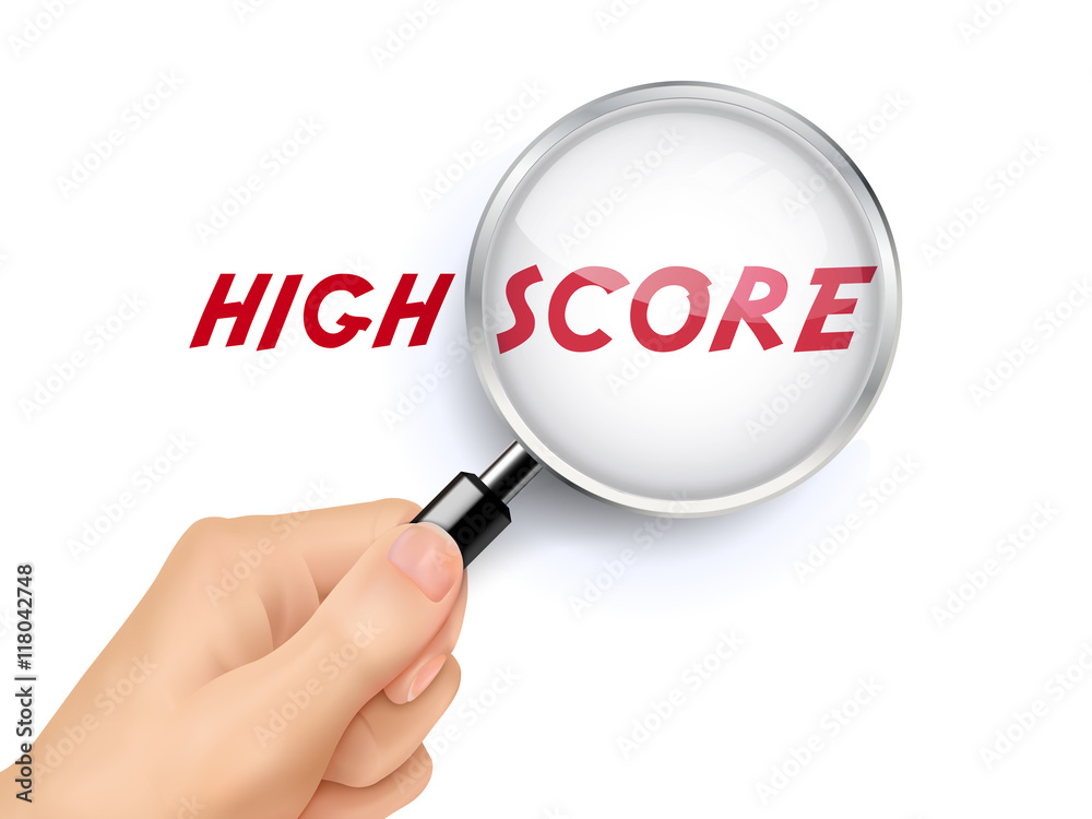 magnify glass of score magnify glass of score