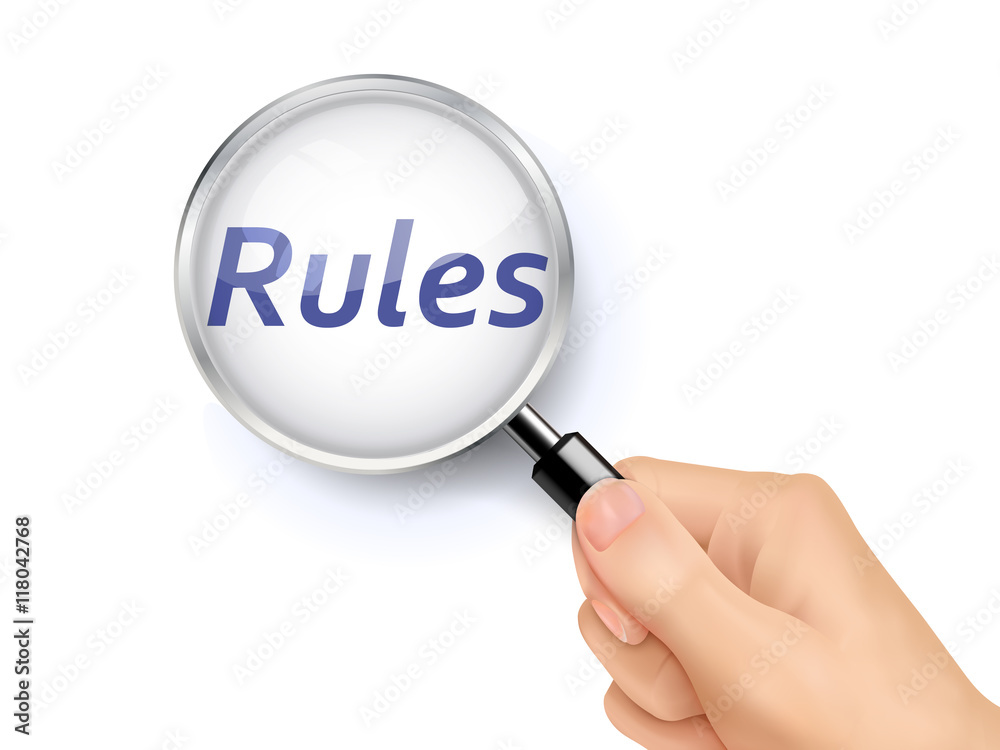 magnify glass of rules magnify glass of rules