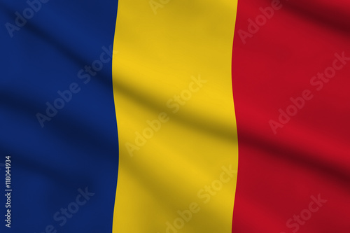 Romania oder Chad Flag