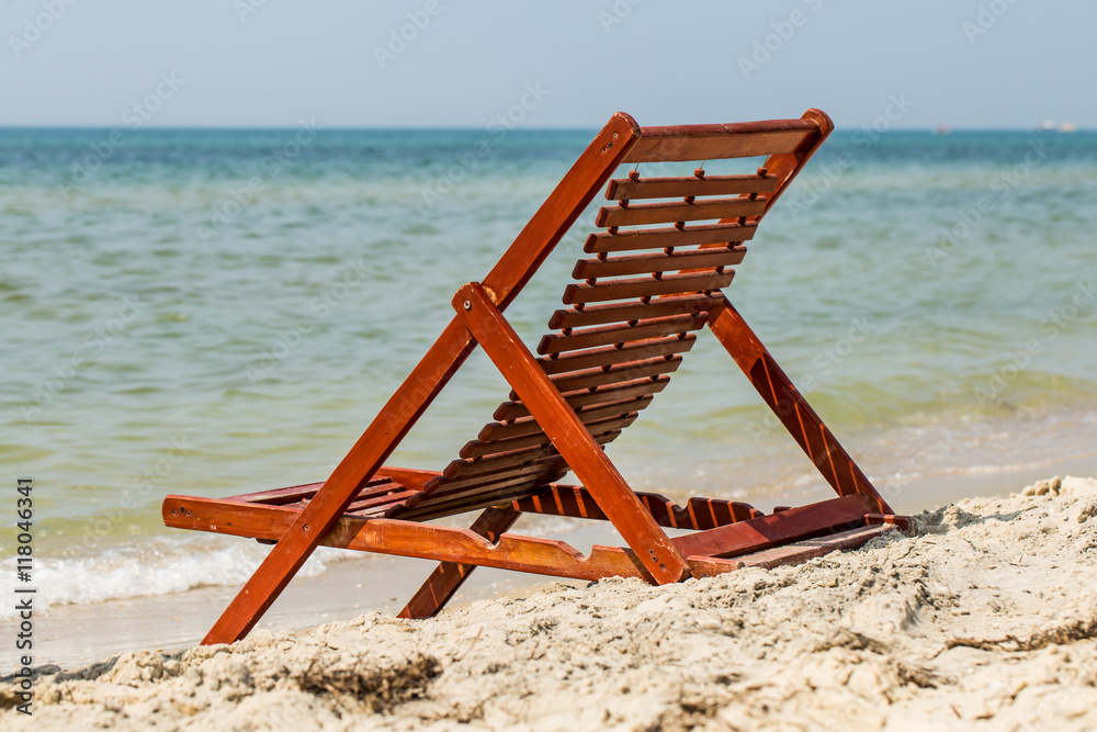 chair on the beach, summer holiday,