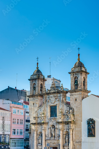 Saint George Church in A Coruna, Galicia, Spain