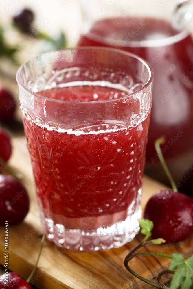 Homemade cherry horchata Homemade cherry horchata