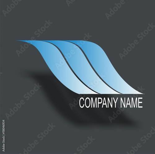 line water vector logo